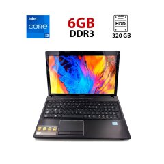 Ноутбук Lenovo G580 / 15.6" (1366x768) TN / Intel Core i3-3110M (2 (4) ядра по 2.4 GHz) / 6 GB DDR3 / 320 GB HDD / Intel HD Graphics 4000 / WebCam