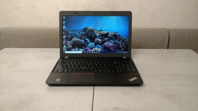 Ноутбук Lenovo ThinkPad E550 / 15" (1366x768) TN LED / Intel Core i5-5200U (2 (4) ядра по 2.2 - 2.7 GHz) / 4 GB DDR3 / 128 GB SSD / WebCam / HDMI Ноутбук Lenovo ThinkPad E550 / 15" (1366x768) TN LED / Intel Core i5-5200U (2 (4) ядра по 2.2 - 2.7 GHz) / 4 GB DDR3 / 128 GB SSD / WebCam / HDMI