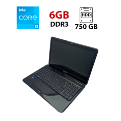 Ноутбук Toshiba Satellite L650 / 15.6" (1366x768) TN / Intel Core i3-380M (2 (4) ядра по 2.53 GHz) / 6 GB DDR3 / 750 GB HDD / Intel HD Graphics / WebCam