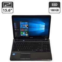 Ноутбук Toshiba Satellite P755 / 15.6" (1366x768) TN / Intel Core i5-2410M (2 (4) ядро по 2.3 - 2.9 GHz) / 8 GB DDR3 / 180 GB SSD / Intel HD Graphics 3000 / WebCam / DVD-ROM