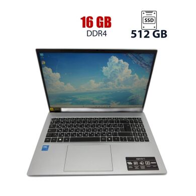 Ультрабук Acer Aspire Ag15-72P / 15.6" (1920x1080) TN / Intel Core 5 120U (10 (12) ядер по 1.4 - 5.0 GHz) / 16 GB DDR4 / 512 GB SSD / Intel Graphics / WebCam