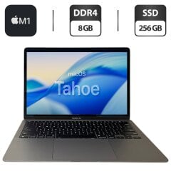 Ультрабук Apple MacBook Air 13 2020 A2337 / 13.3" (2560x1600) IPS / Apple M1 (8 ядер по 2.1 - 3.2 GHz) / 8 GB DDR4 / 256 GB SSD / Apple M1 Graphics / WebCam / MacOS