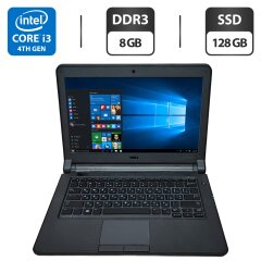 Ноутбук Б-класс Dell Latitude 3340 / 13.3" (1366x768) TN / Intel Core i3-4010U (2 (4) ядра по 1.7 GHz) / 8 GB DDR3 / 128 GB SSD / Intel HD Graphics 4400 / WebCam
