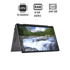 Ультрабук Б-клас Dell Latitude 7400 2-in-1 / 14" (1920x1080) IPS Touch / Intel Core i5-8265U (4 (8) ядра по 1.6 - 3.9 GHz) / 8 GB DDR3 / 240 GB SSD / Intel UHD Graphics / WebCam / HDMI