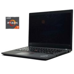 Ультрабук Б-клас Lenovo ThinkPad P14s Gen 1 / 14" (1920x1080) IPS Touch / AMD Ryzen 7 4750U (8 (16) ядер по 1.7 - 4.1 GHz) / 16 GB DDR4 / 256 GB SSD / AMD Radeon RX Vega 7 Graphics / WebCam / Win 10 Pro