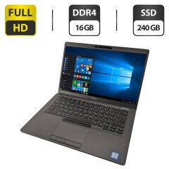 Ультрабук Dell Latitude 5400 / 14" (1920x1080) IPS / Intel Core i5-8365U (4 (8) ядра по 1.6 - 4.1 GHz) / 16 GB DDR4 / 240 GB SSD M.2 / Intel UHD Graphics 620 / WebCam