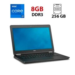 Ультрабук Dell Latitude E7250 / 12.5" (1366x768) TN / Intel Core i7-5600U (2 (4) ядра по 2.6 - 3.2 GHz) / 8 GB DDR3 / 256 GB SSD / Intel HD Graphics 5500 / WebCam / HDMI