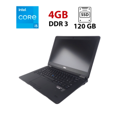 Ультрабук Dell Latitude E7450 / 14" (1920x1080) IPS / Intel Core i5-5200U (2 (4) ядра по 2.2 - 2.7 GHz) / 4 GB DDR3 / 120 GB SSD / Intel HD Graphics 5500 / WebCam / HDMI