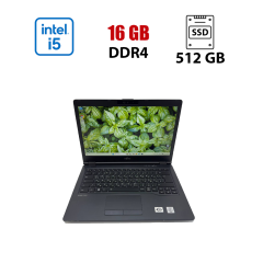 Ультрабук Fujitsu LifeBook U7410 / 14" (1920x1080) IPS / Intel Core i5-10210U (4 (8) ядра по 1.6 - 4.2 GHz) / 16 GB DDR4 / 512 GB SSD NVMe / Intel UHD Graphics / WebCam