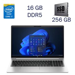 Ультрабук HP ProBook 450 G10 / 15.6" (1920x1080) IPS / Intel Core i7-1355U (10 (12) ядер по 3.7 - 5.0 GHz) / 16 GB DDR5 / 256 GB SSD / Intel Iris Xe Graphics eligible / WebCam / Windows 11 PRO Lic