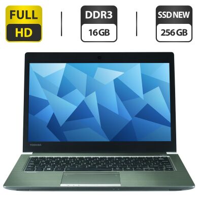 Ультрабук Toshiba Portege Z30-B / 13.3" (1920x1080) TN / Intel Core i5-5200U (2 (4) ядра по 2.2 - 2.7 GHz) / 16 GB DDR3 / 256 GB SSD NEW / Intel HD Graphics 5500 / WebCam / HDMI + Бездротова мишка у подарунок Ультрабук Toshiba Portege Z30-B / 13.3" (1920x1080) TN / Intel Core i5-5200U (2 (4) ядра по 2.2 - 2.7 GHz) / 16 GB DDR3 / 256 GB SSD NEW / Intel HD Graphics 5500 / WebCam / HDMI + Бездротова мишка у подарунок