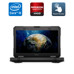 Защищенный ноутбук Dell Latitude 14 Rugged 5414 / 14" (1920x1080) IPS Touch / Intel Core i5-6300U (2 (4) ядра по 2.4 - 3.0 GHz) / 8 GB DDR4 / 256 GB SSD / AMD Radeon R7 M360, 2 GB DDR3, 64-bit / TouchID / Windows 10