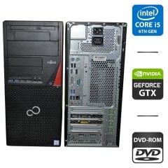 Комп'ютер Fujitsu Esprimo P756 E90 Tower / Intel Core i5-6500 (4 ядра по 3.2 - 3.6 GHz) / 8 GB DDR4 / 160 GB HDD / nVidia GeForce GTX 745, 2 GB GDDR3, 128-bit / Windows 11 Pro