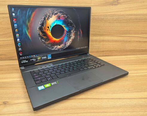Игровой ноутбук Asus Zephyrus S GX 502GW / 15.6" (1920x1080) IPS / Intel Core i7-9750H (6 (12) ядер по 2.6 - 4.5 GHz) / 16 GB DDR4 / 1000 GB SSD / nVidia GeForce RTX 2070, 8 GB GDDR6, 256-bit / HDMI / Windows 10