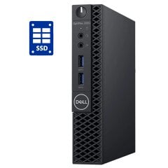 Неттоп Dell OptiPlex 3060 Micro USFF / Intel Core i3-8100T (4 ядра по 3.1 GHz) / 8 GB DDR4 / 128 GB SSD / Intel UHD Graphics 630