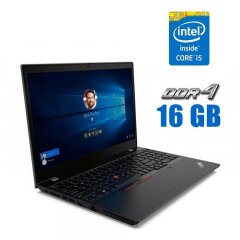 Ультрабук Lenovo ThinkPad L15 Gen 1 / 15.6" (1920x1080) IPS / Intel Core i5-10310U (4 (8) ядра по 1.7 - 4.4 GHz) / 16 GB DDR4 / 480 GB SSD / Intel UHD Graphics / WebCam