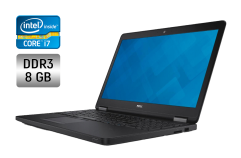 Ноутбук Б-клас Dell Latitude E5550 / 15.6" (1366x768) TN / Intel Core i7-5600U (2 (4) ядра по 2.6 - 3.2 GHz) / 8 GB DDR3 / 240 GB SSD / Intel HD Graphics 5500 / WebCam / Windows 10