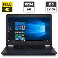 Нетбук Dell Latitude 12 E5270 / 12.5" (1920x1080) IPS / Intel Core i5-6200U (2 (4) ядра по 2.3 - 2.8 GHz) / 8 GB DDR4 / 512 GB SSD / Intel HD Graphics 520 / WebCam