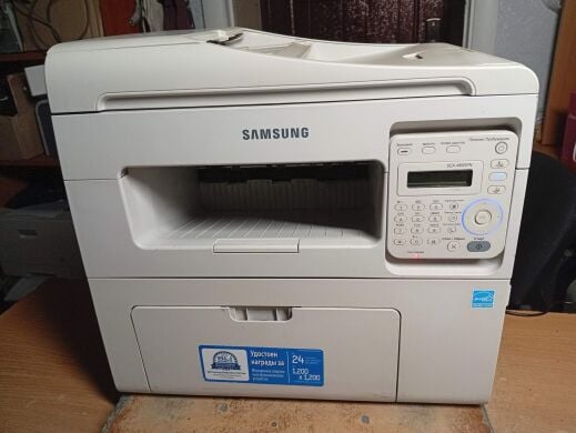 МФУ Б-класс Samsung SCX-4655N / лазерная монохромная печать / 1200x1200 dpi / A4 / 24 стр/мин / USB 2.0, Ethernet