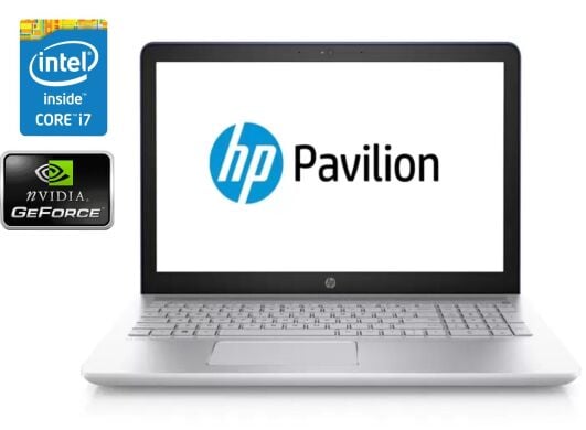 Ігровий ноутбук HP Pavilion 15-cc159nr / 15.6" (1920x1080) IPS / Intel Core i7-8550U (4 (8) ядра по 1.8 - 4.0 GHz) / 8 GB DDR4 / 256 GB SSD / nVidia GeForce 940MX, 4 GB DDR3, 64-bit / WebCam / DVD-ROM / Win 10 Home Ігровий ноутбук HP Pavilion 15-cc159nr / 15.6" (1920x1080) IPS / Intel Core i7-8550U (4 (8) ядра по 1.8 - 4.0 GHz) / 8 GB DDR4 / 256 GB SSD / nVidia GeForce 940MX, 4 GB DDR3, 64-bit / WebCam / DVD-ROM / Win 10 Home