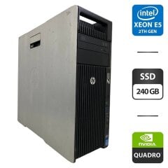 Робоча станція Б-клас HP Z620 Workstation Tower / Intel Xeon E5-2650 v2 (8 (16) ядер по 2.6 - 3.4 GHz) / 32 GB DDR3 / 240 GB SSD / nVidia Quadro M2000, 4 GB GDDR5, 128-bit / DVD-ROM