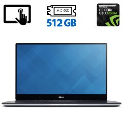 Ігровий ноутбук Dell XPS 15 9550 / 15.6" (1920x1080) IPS Touch / Intel Core i7-6700HQ (4 (8) ядра по 2.6 - 3.5 GHz) / 16 GB DDR4 / 512 GB SSD M.2 / nVidia GeForce GTX 960M, 2 GB GDDR5, 128-bit / WebCam / HDMI