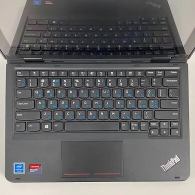 Нетбук-трансформер Lenovo ThinkPad Yoga 11e / 11.6" (1366x768) TN Touch / Intel Pentium Silver N5000 (4 ядра по 1.1 - 2.7 GHz) / 8 GB DDR4 / 256 GB SSD / Intel UHD Graphics 605 / WebCam / HDMI