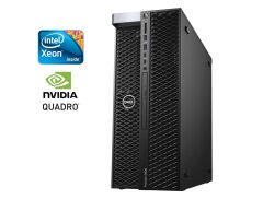 Рабочая станция Б-класс Dell Precision 5820 Tower / Intel Xeon W-2145 (8 (16) ядер по 3.7 - 4.5 GHz) / 32 GB DDR4 / 1000 GB SSD / nVidia Quadro RTX 4000, 8 GB GDDR6, 256-bit / DVD-ROM