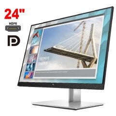 Монітор HP E24i / 24" (1920x1200) IPS / 1x HDMI, 1x DisplayPort, 1x VGA, 5x USB 3.2 / VESA 100x100 / Pivot