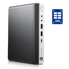 Неттоп HP ProDesk 400 G5 Mini USFF / Intel Core i3-9100T (4 ядра по 3.1 - 3.7 GHz) / 8 GB DDR4 / 120 GB SSD NVMe / Intel UHD Graphics 630 / Win 11 Pro