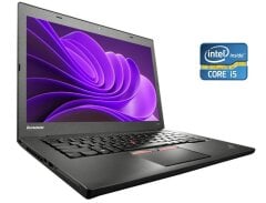 Ультрабук Б-клас Lenovo Thinkpad T450 / 14" (1366x768) TN / Intel Core i5-5200U (2 (4) ядра по 2.2 - 2.7 GHz) / 8 GB DDR3 / 240 GB SSD / Intel HD Graphics 5500 / WebCam