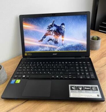 Игровой ноутбук Acer Aspire E5-571G-51TH / 15.6" (1920x1080) IPS / Intel Core i5-5200U (2 (4) ядра по 2.2 - 2.7 GHz) / 8 GB DDR3 / 250 GB SSD / nVidia GeForce 840M, 2 GB DDR3, 64-bit / WebCam / DVD-RW / Win 10