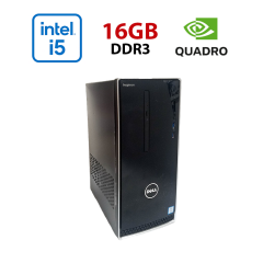ПК Dell Inspirion 3650 / Intel Core i5-6500 (4 ядра 3.2 - 3.6 GHz) / 16 GB DDR3 / 512 GB SSD / nVidia Quadro P2000, 5 GB GDDR5, 160-bit / Wi-Fi+Bluetooth / DVD / Win 10 Home Lic