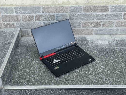 Игровой ноутбук Asus Rog Strix G513 / 15.6" (1920x1080) IPS / AMD Ryzen 7 5800H (8 (16) ядер по 3.2 - 4.4 GHz) / 16Gb DDR4 / 512 GB SSD / nVidia GeForce RTX 3050Ti, 4 GB GDDR6, 128-bit / Win10 