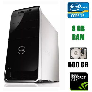 Dell XPS 8300 Tower / Intel Core i5-2300 (4 ядра по 2.8 - 3.1 GHz) / 8 GB DDR3 / 500 GB HDD / nVidia GeForce GTX 950, 2 GB GDDR5, 128-bit / БП 460W