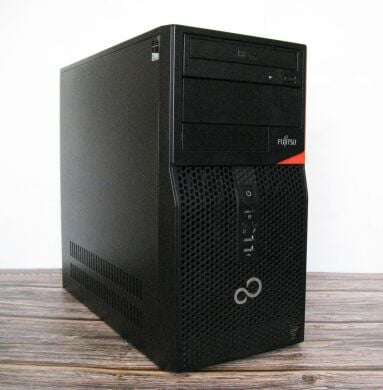 Игровой ПК Fujitsu Esprimo P420 E85+ Tower / Intel Core i5-4430 (4 ядра по 3.0 - 3.2 GHz) / 16 GB DDR3 / 128 GB SSD + 500 GB HDD / nVidia GeForce GTX 745, 2 GB GDDR3, 128-bit / DVD-RW / Win 10 Pro + Кабель питания