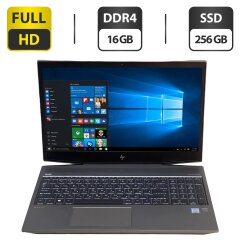 Ноутбук HP ZBook 15v G5 / 15.6" (1920x1080) IPS / Intel Core i5-8300H (4 (8) ядра по 2.3 - 4.0 GHz) / 16 GB DDR4 / 256 GB SSD / Intel UHD Graphics 630 / WebCam / Windows 10 Pro