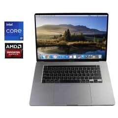 Ультрабук Apple MacBook Pro 16 2019 / 16" (3072x1920) IPS / Intel Core i9-9880H (8 (16) ядер по 2.3 - 4.8 GHz) / 32 GB DDR4 / 1000 GB SSD / AMD Radeon Pro 5500M, 8 GB GDDR6, 128-bit / WebCam / MacOS