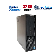 Робоча станція Dell Precision T1700 Desktop / Intel Xeon E3-1231 v3 (4 (8) ядра по 3.4 - 3.8 GHz) (аналог i7-4770) / 32 GB DDR3 / 512 GB SSD / nVidia Quadro P600, 2 GB GDDR5, 128-bit