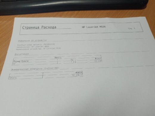 Принтер HP LaserJet Enterprise M506dn / лазерная монохромная печать / А4 / 1200x1200 dpi / 45 стр/мин / USB 2.0, Ethernet / Дуплекс