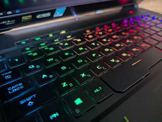 Игровой ноутбук Asus Zephyrus S GX 502GW / 15.6" (1920x1080) IPS / Intel Core i7-9750H (6 (12) ядер по 2.6 - 4.5 GHz) / 16 GB DDR4 / 1000 GB SSD / nVidia GeForce RTX 2070, 8 GB GDDR6, 256-bit / HDMI / Windows 10