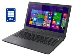 Ноутбук Acer Aspire E5-573 / 15.6" (1366x768) TN / Intel Core i3-5005U (2 (4) ядра по 2.0 GHz) / 8 GB DDR3 / 240 GB SSD / Intel HD Graphics 5500 / WebCam / DVD-ROM / Win 10 Pro