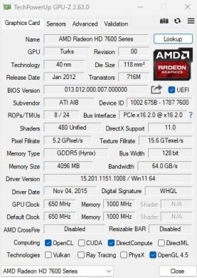 Новая дискретная видеокарта NoName Radeon HD 7670, 4 GB GDDR5, 128-bit / VGA, DVI, HDMI