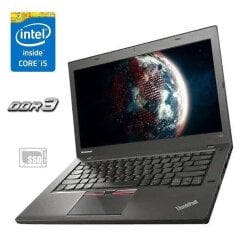 Ноутбук Б-класс Lenovo ThinkPad T450s / 14" (1920x1080) IPS / Intel Core i5-5200U (2 (4) ядра по 2.2 - 2.7 GHz) / 8 GB DDR3 / 128 GB SSD / Intel HD Graphics 5500 / WebCam / VGA