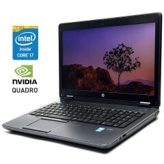 Мобільна робоча станція Б-клас HP ZBook 15 G1 / 15.6" (1920x1080) IPS / Intel Core i7-4900MQ (4 (8) ядра по 2.8 - 3.8 GHz) / 8 GB DDR3 / 256 GB SSD / nVidia Quadro K2100M, 2 GB GDDR5, 128-bit / WebCam / DVD-RW / Win 10 Pro