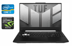 Ігровий ноутбук Asus TUF Dash F15 FX512ZR / 15.6" (1920x1080) IPS / Intel Core i7-12650H (10 (16) ядер по 3.5 - 4.7 GHz) / 16 GB DDR4 / 512 GB SSD / nVidia GeForce RTX 3070, 8 GB GDDR6, 256-bit / WebCam / Windows 11