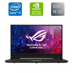 Игровой ноутбук Asus Zephyrus S GX 502GW / 15.6" (1920x1080) IPS / Intel Core i7-9750H (6 (12) ядер по 2.6 - 4.5 GHz) / 16 GB DDR4 / 1000 GB SSD / nVidia GeForce RTX 2070, 8 GB GDDR6, 256-bit / HDMI / Windows 10