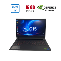 Игровой ноутбук Б-класс Dell G15 5530 / 15.6" (1920x1080) IPS / Intel Core i7-13650HX (14 (20) ядер по 3.6 - 4.9 GHz) / 16 GB DDR5 / 512 GB SSD / nVidia GeForce RTX 4060, 8 GB GDDR6, 128-bit / WebCam 