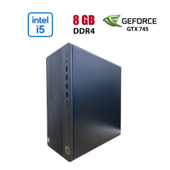 Игровой ПК HP 290 G3 MT Tower / Intel Core i5-9400F (6 ядер по 2.9 - 4.1 GHz) / 8 GB DDR4 / 120 GB SSD + 500 GB HDD / nVidia GeForce GTX 745, 2 GB GDDR3, 128-bit
