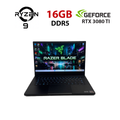 Ігровий ультрабук Razer Blade 14 RZ09-0427 / 14" (2560x1440) IPS / AMD Ryzen 9 6900HX (8 (16) ядер по 3.3 - 4.9 GHz) / 16 GB DDR5 / 512 GB SSD NVMe / nVidia GeForce RTX 3080 Ti, 16 GB GDDR6, 256-bit / WebCam